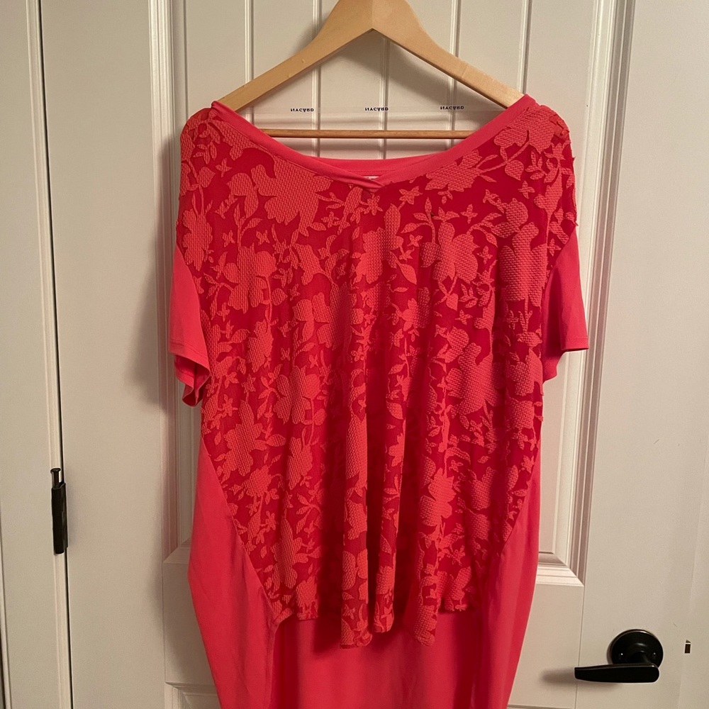 Cherry lace tunic top. Brand new